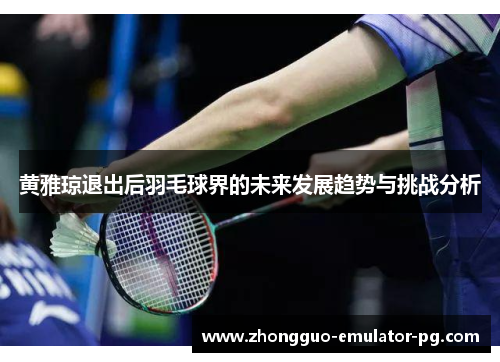 黄雅琼退出后羽毛球界的未来发展趋势与挑战分析